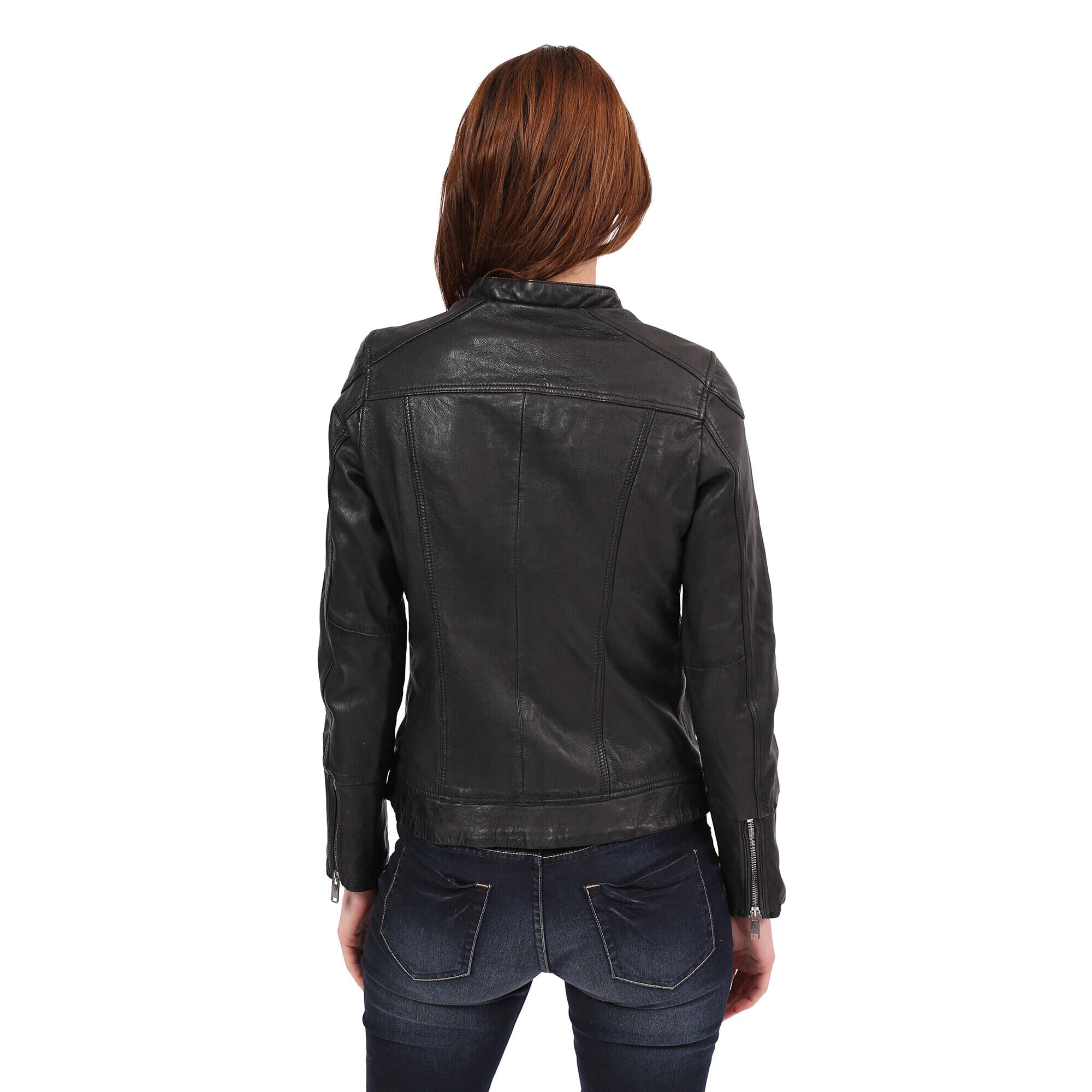 kaporal-arya-lederjacke-damen-schwarz-biker image 3