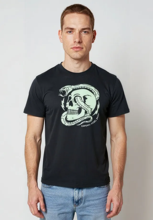 kaporal-boa-t-shirt-schwarz-herren-print-baumwolle image 1
