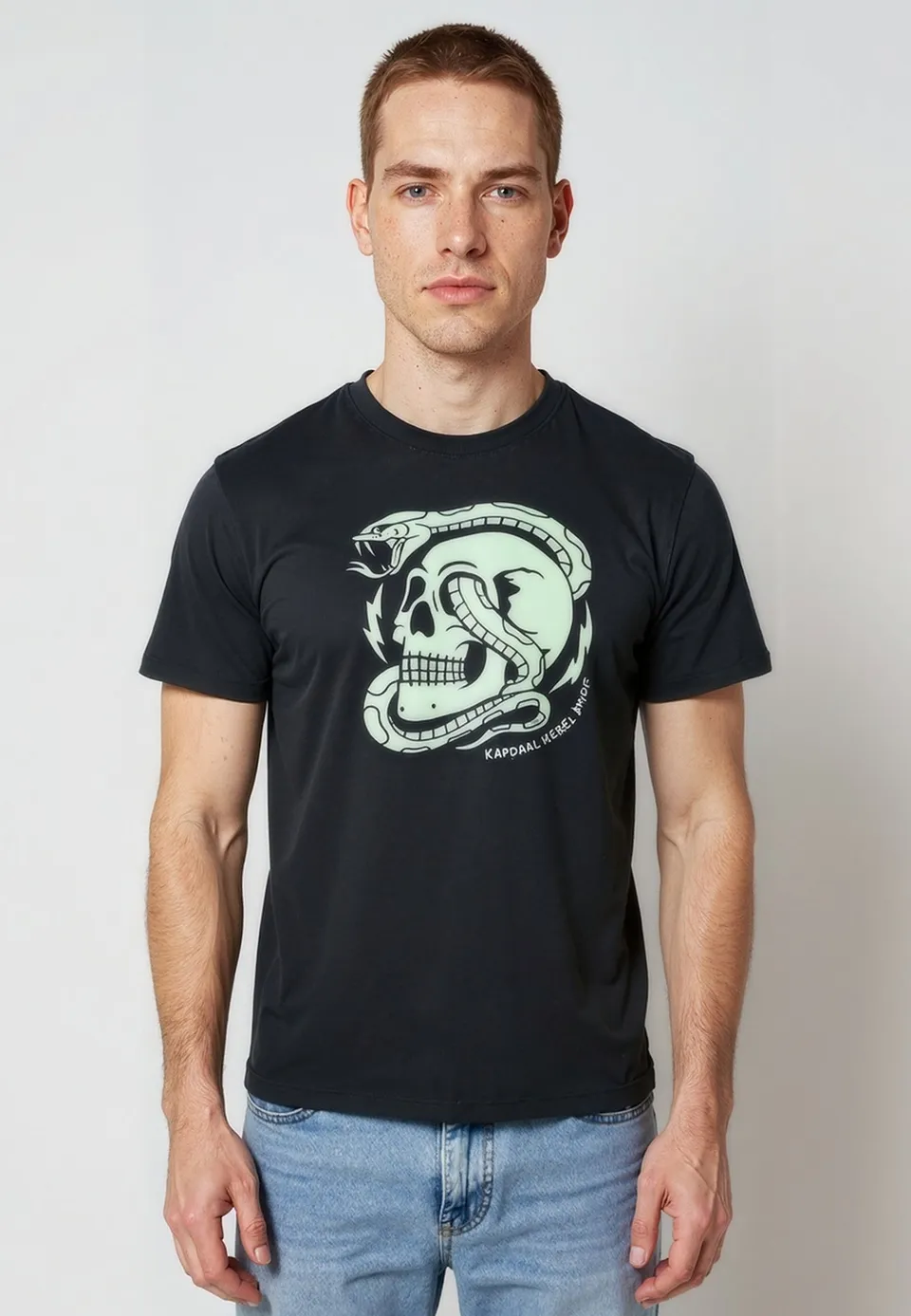 kaporal-boa-t-shirt-schwarz-herren-print-baumwolle image 1