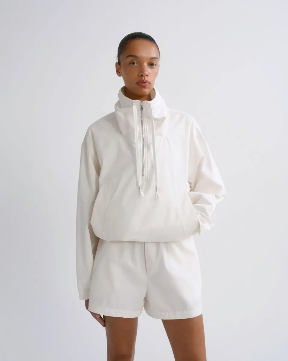 agolde-lydia-nylon-popover-anorak-jacke-chalk-white-nylon image 1