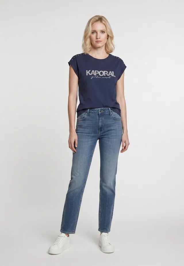 kaporal-kopy-t-shirt-damen-dunkelblau-baumwolle image 1