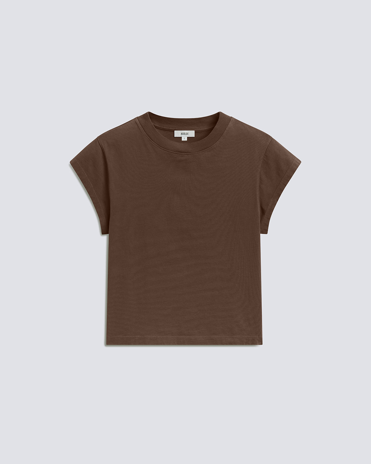 agolde-bryce-cap-sleeve-tee-t-shirt-uniform-oliv-baumwolle image 6