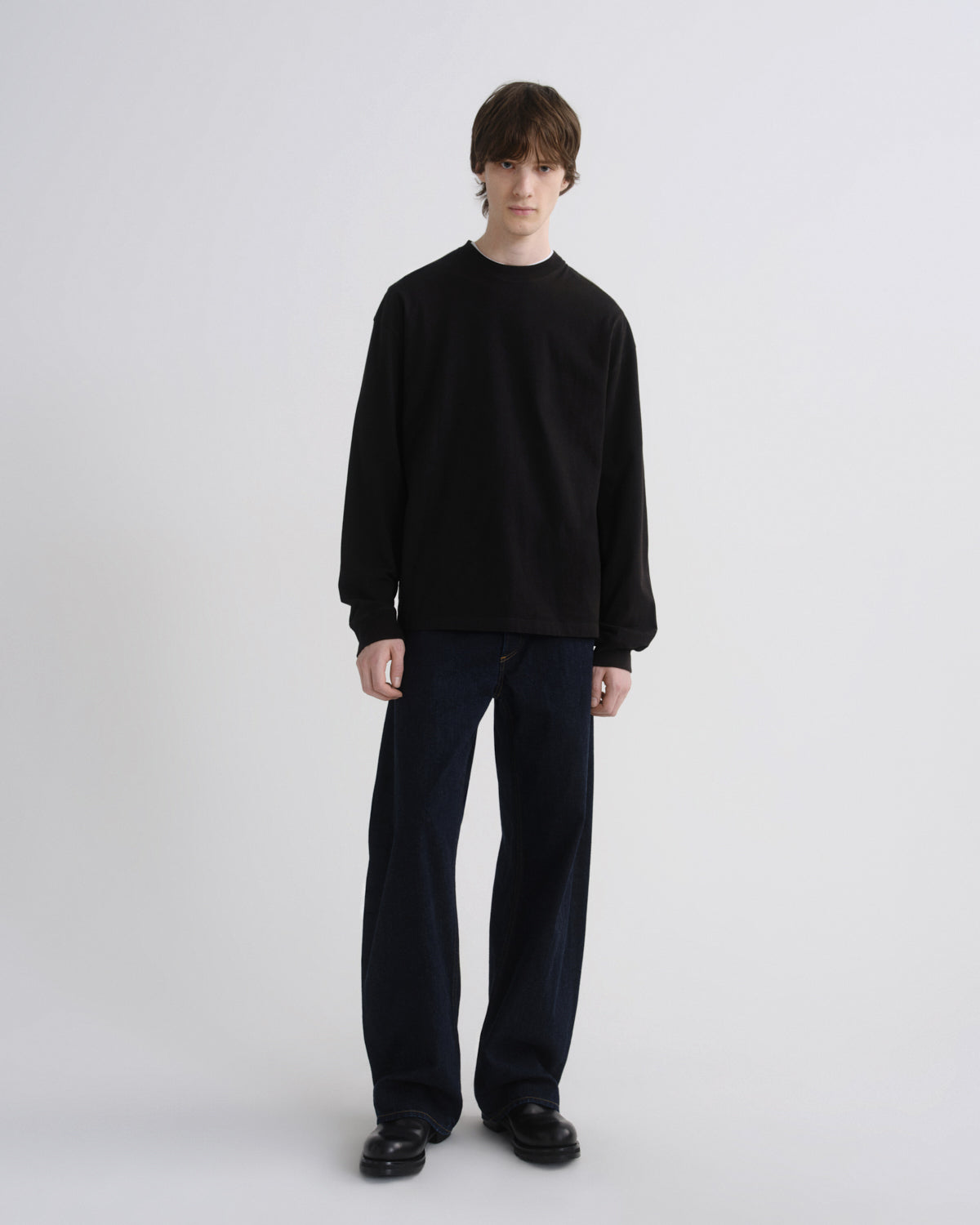 agolde-asha-long-sleeve-mock-neck-tee-schwarz image 3