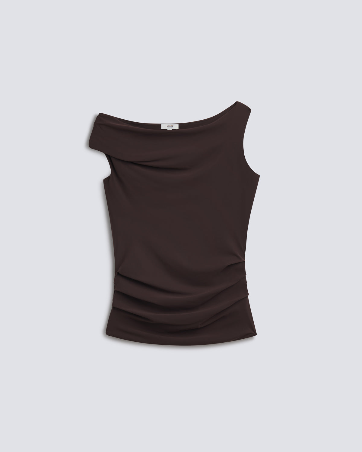 agolde-carlin-one-shoulder-top-chocolate-braun image 6