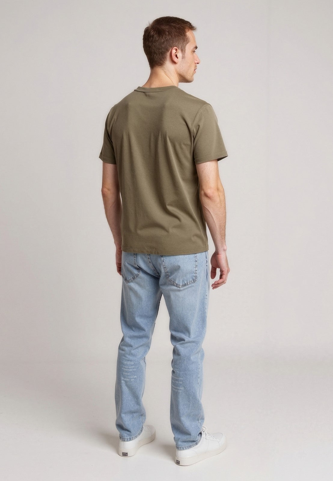 kaporal-bart-t-shirt-herren-khaki-slim-stretch image 3