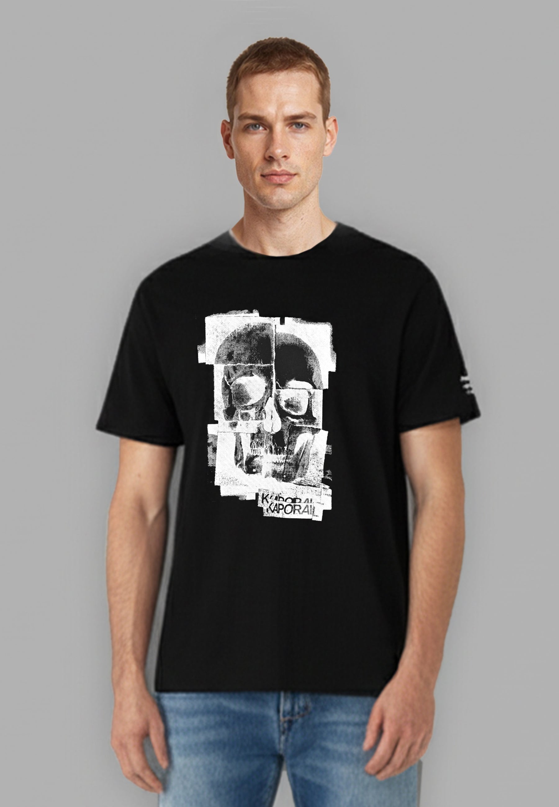 kaporal-berto-t-shirt-herren-schwarz-baumwolle-regular image 1