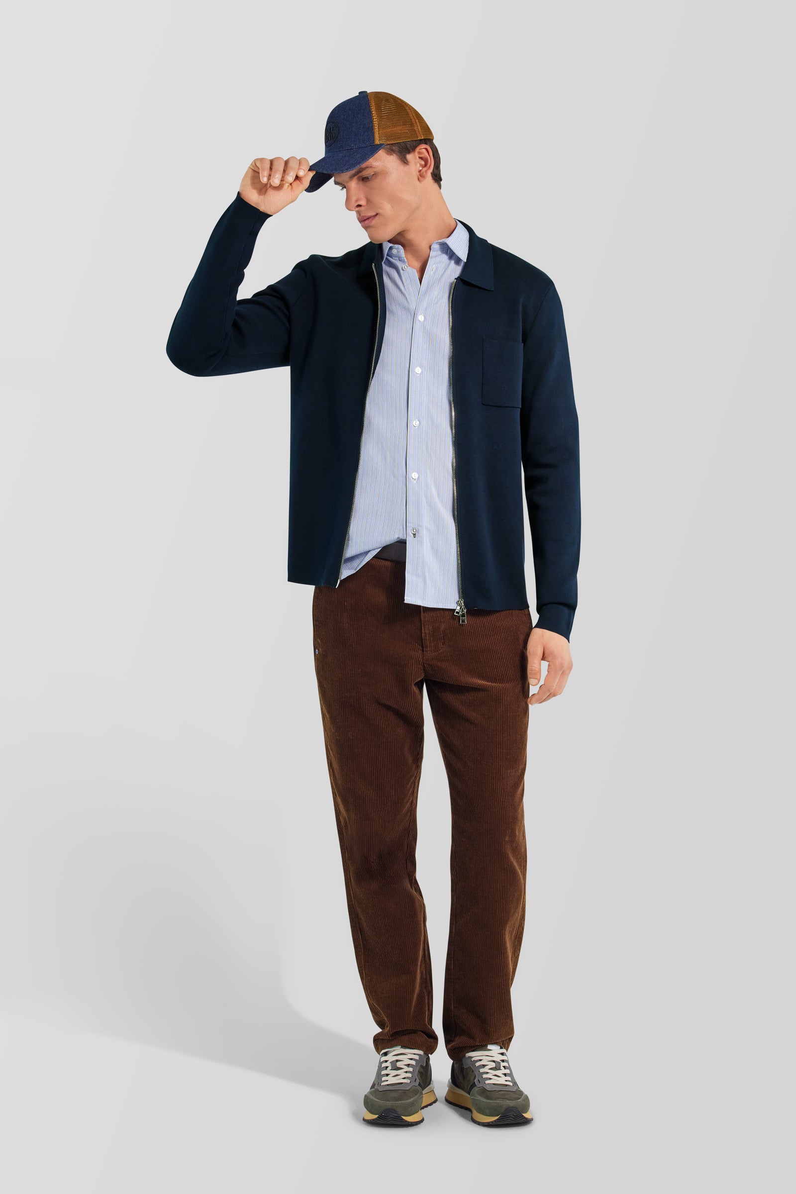 gas-thorn-zip-4706-herren-cardigan-baumwolle-full-zip image 1