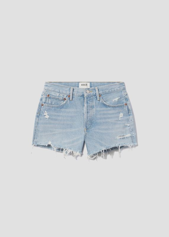 agolde-parker-vintage-cut-off-shorts-damen-blau image 5