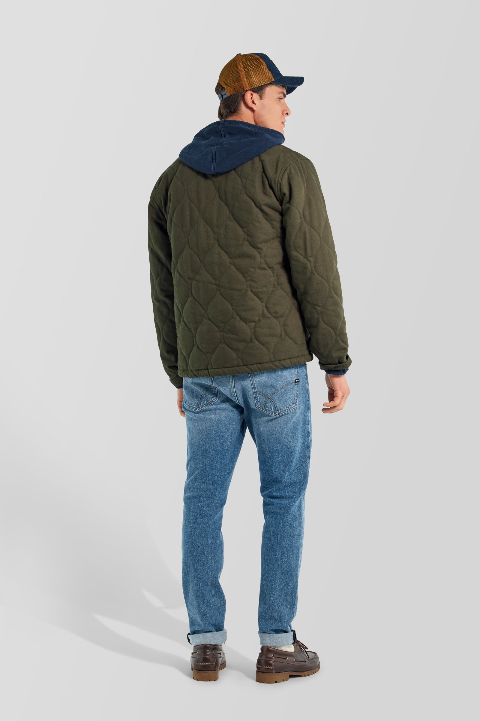 gas-puffer-jacket-3653-herren-jacke-gabardina-gesteppt-blau image 2