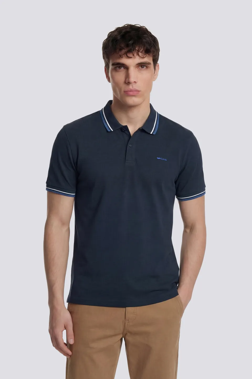 gas-ralph-colours-4706-polo-herren-slim-fit-piqu image 1