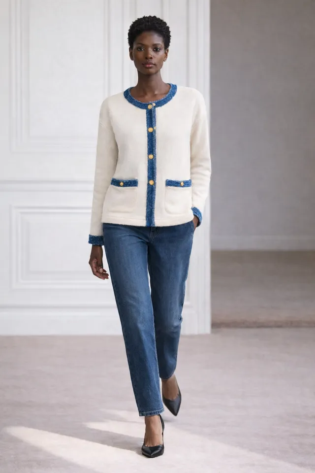 goldenim-paris-femme-gilet-blanc-weste-wei-rmellos image 1