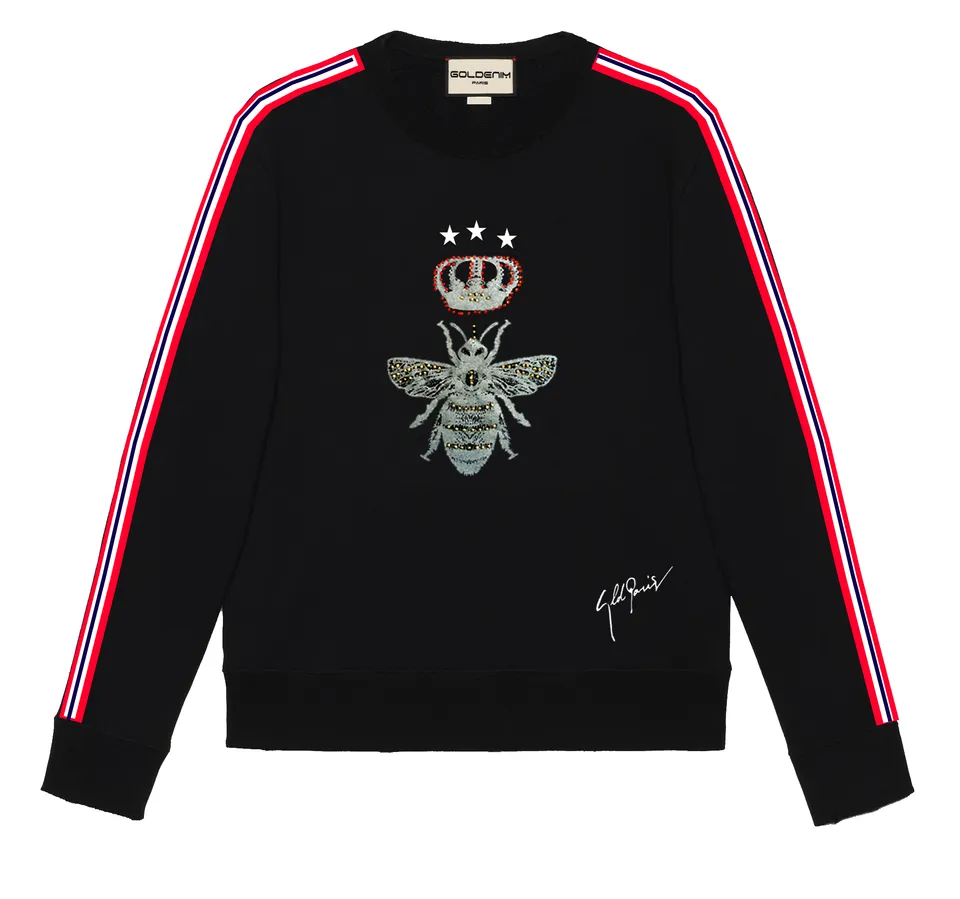 goldenim-paris-homme-1006-noir-sweatshirt-schwarz image 1
