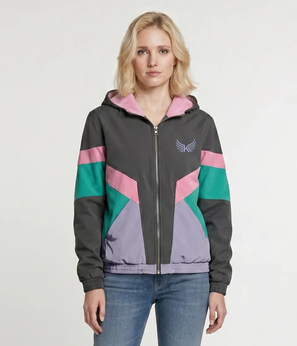 kaporal-kassandra-jacke-damen-schwarz-mit-reissverschluss image 1