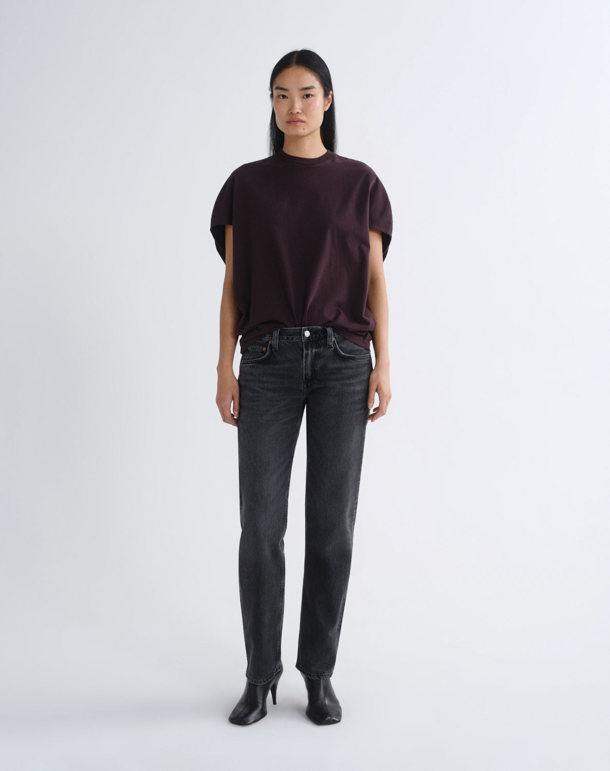 agolde-souline-t-shirt-eggplant-lila-baumwolle-damen image 2