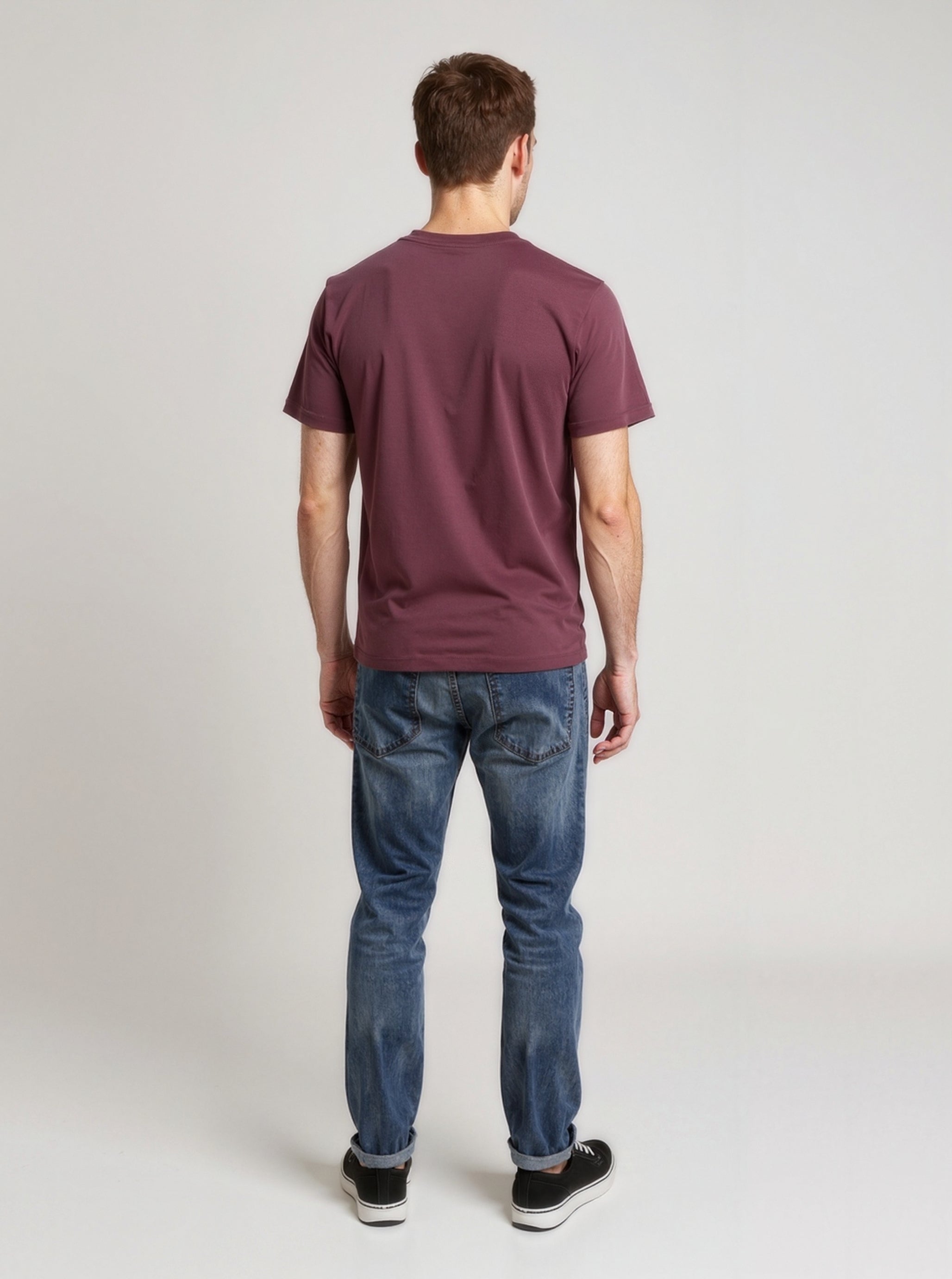kaporal-dock-t-shirt-herren-bordeauxrot-regular-baumwolle image 3