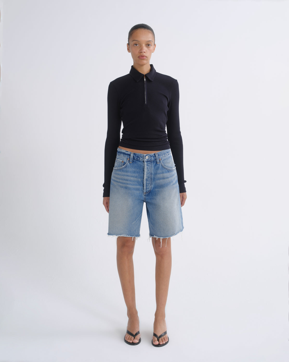 agolde-indra-short-journal-jeansshorts-rigid image 1