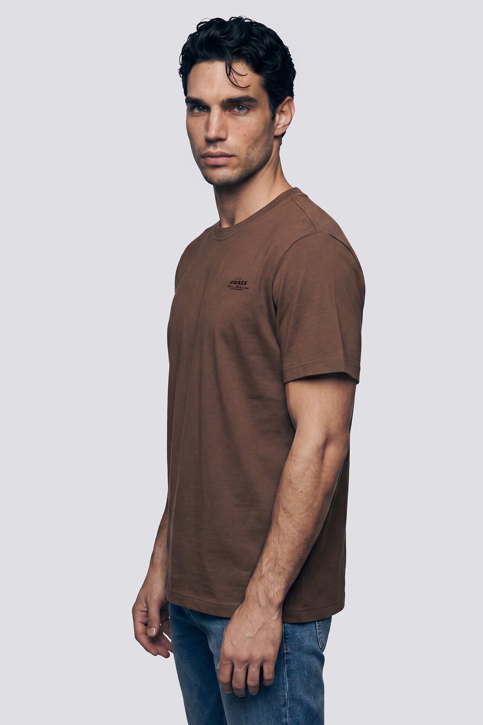 gas-dharis-m-c-denim-4877-t-shirt-herren-regular-print image 1