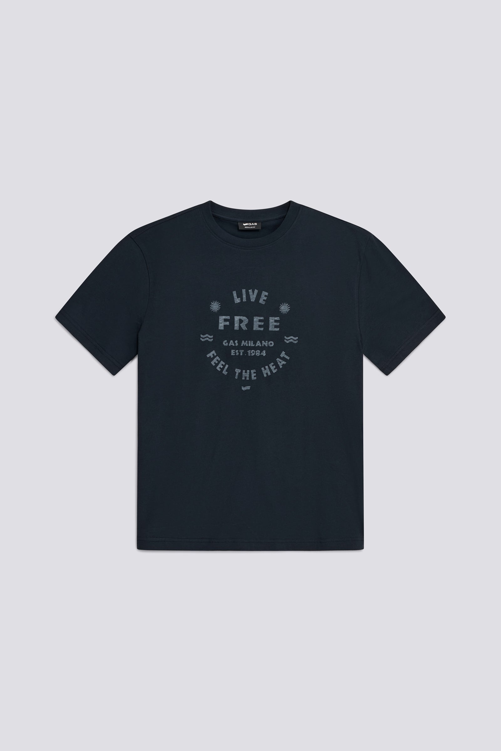 gas-dharis-live-4706-t-shirt-herren-baumwolle-frontprint image 1