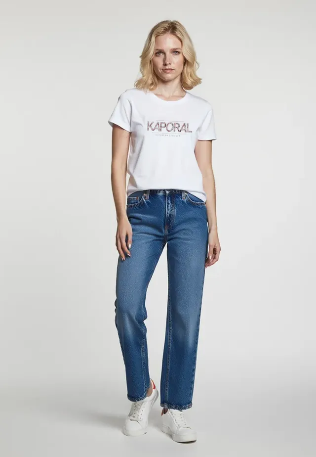 kaporal-jall-t-shirt-wei-damen-slim-baumwolle image 1