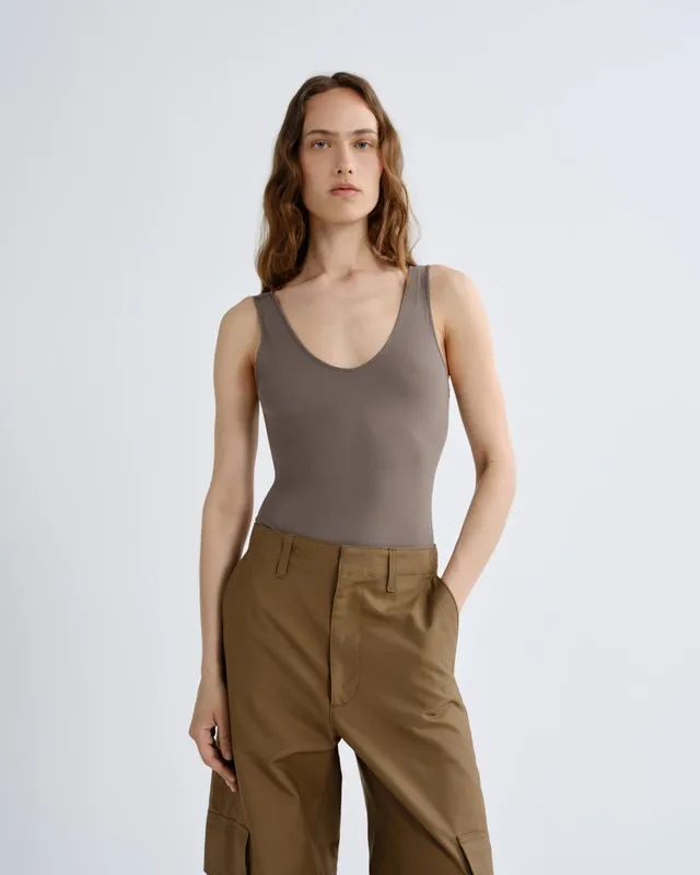 agolde-tora-bodysuit-mink-damen-taupe-second-skin image 1