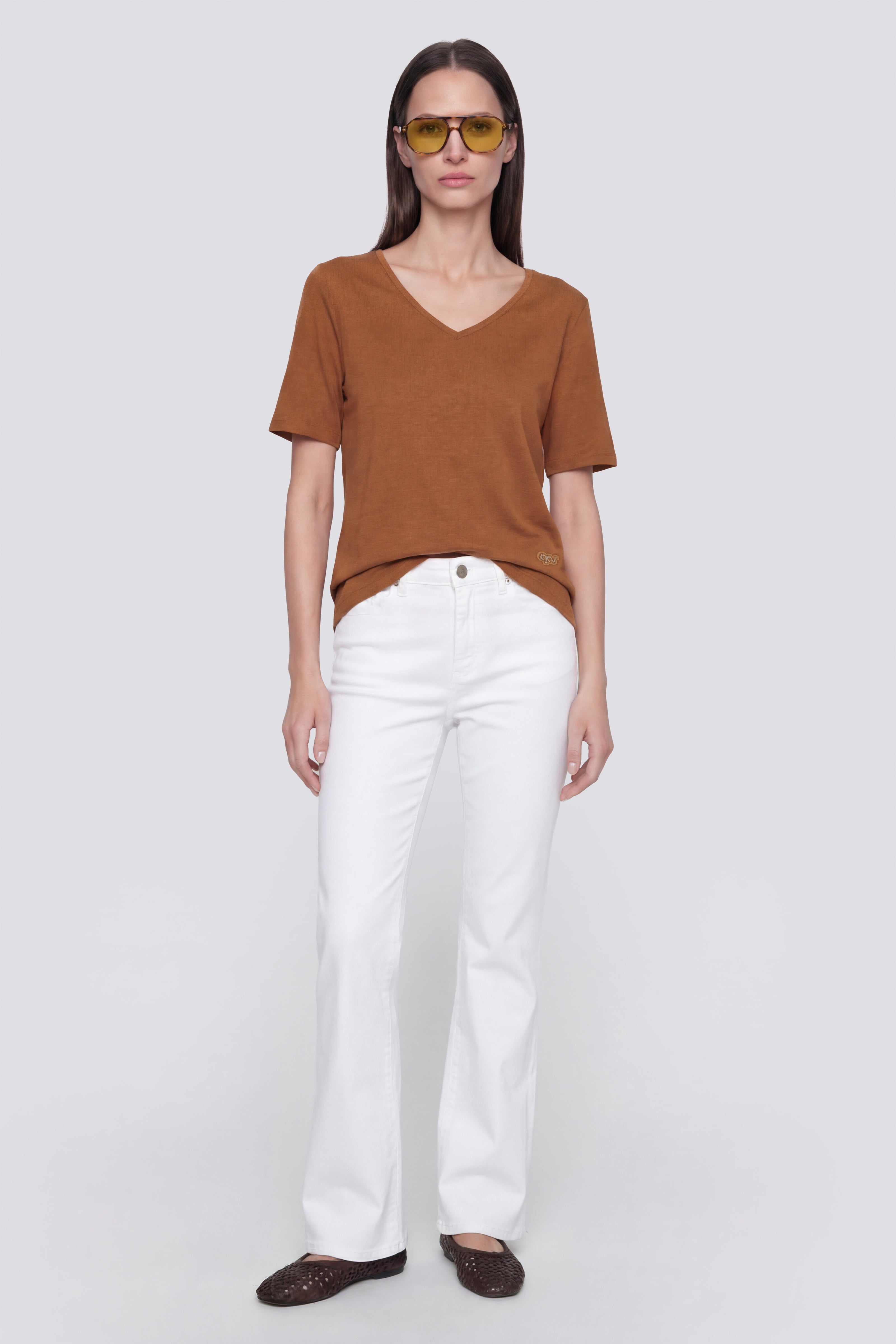 gas-zira-0456-damen-t-shirt-v-ausschnitt-modal image 3