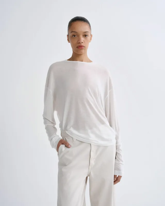 agolde-sasha-tee-tencel-jersey-t-shirt-gesso-langarm image 1