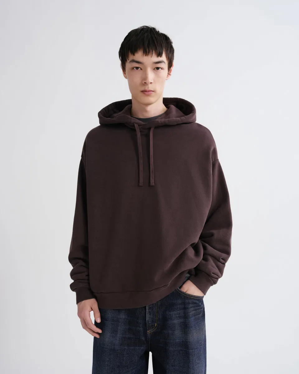 agolde-salford-hoodie-forge-kapuzenpullover-braun image 1