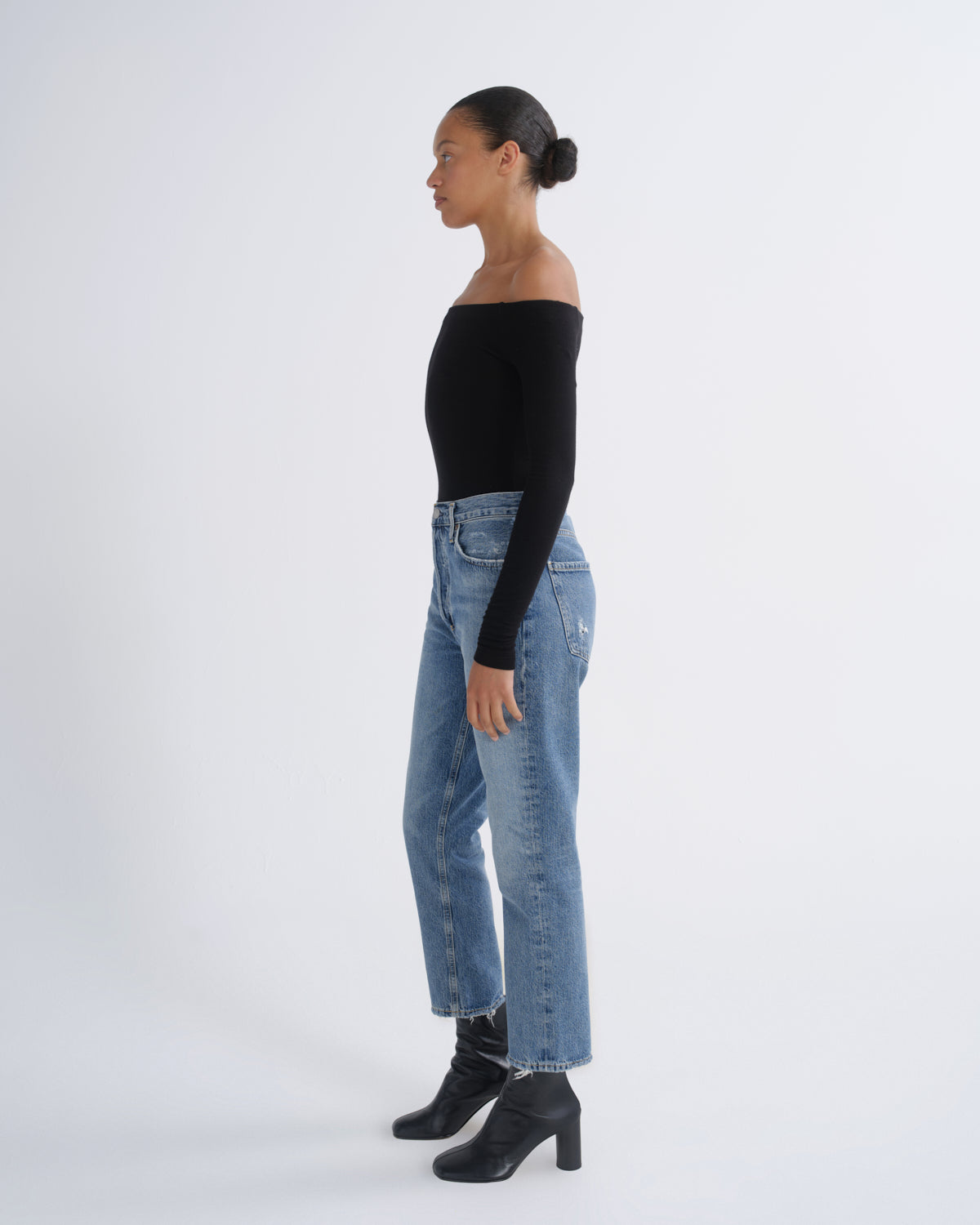 agolde-riley-high-rise-straight-crop-jeans-frequency-blau image 4