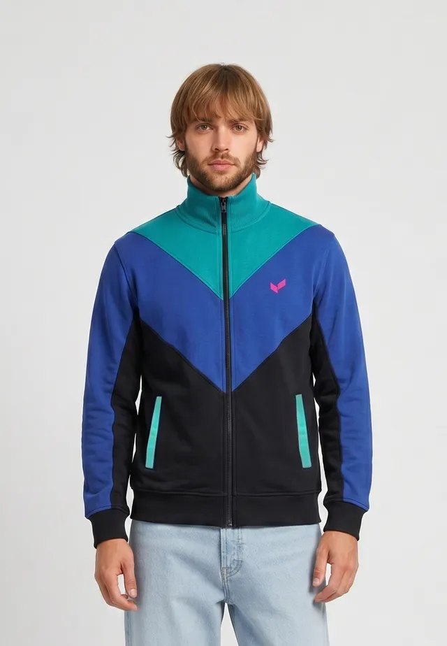 kaporal-reece-herren-jacke-schwarz-mit-rei-verschluss-logo image 1