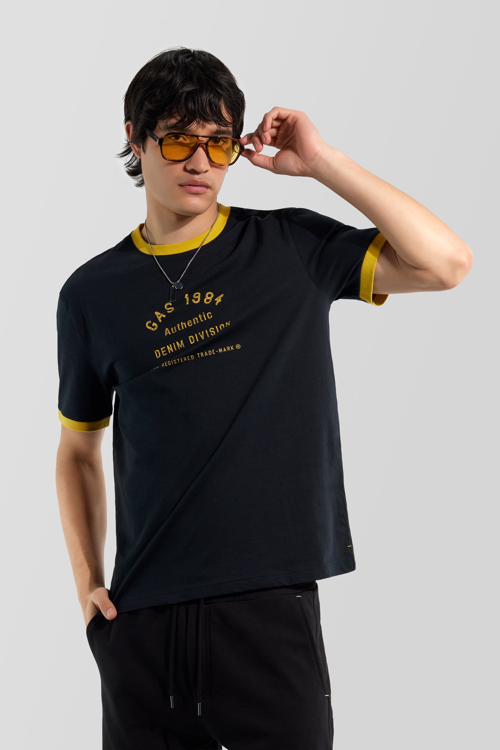 gas-dharis-auth-0200-t-shirt-herren-regular-fit-vintage image 1