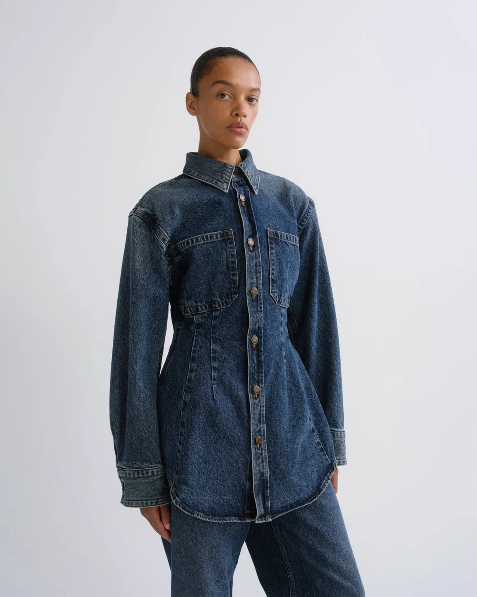 agolde-wilma-shirt-form-denimhemd-tailliert image 1