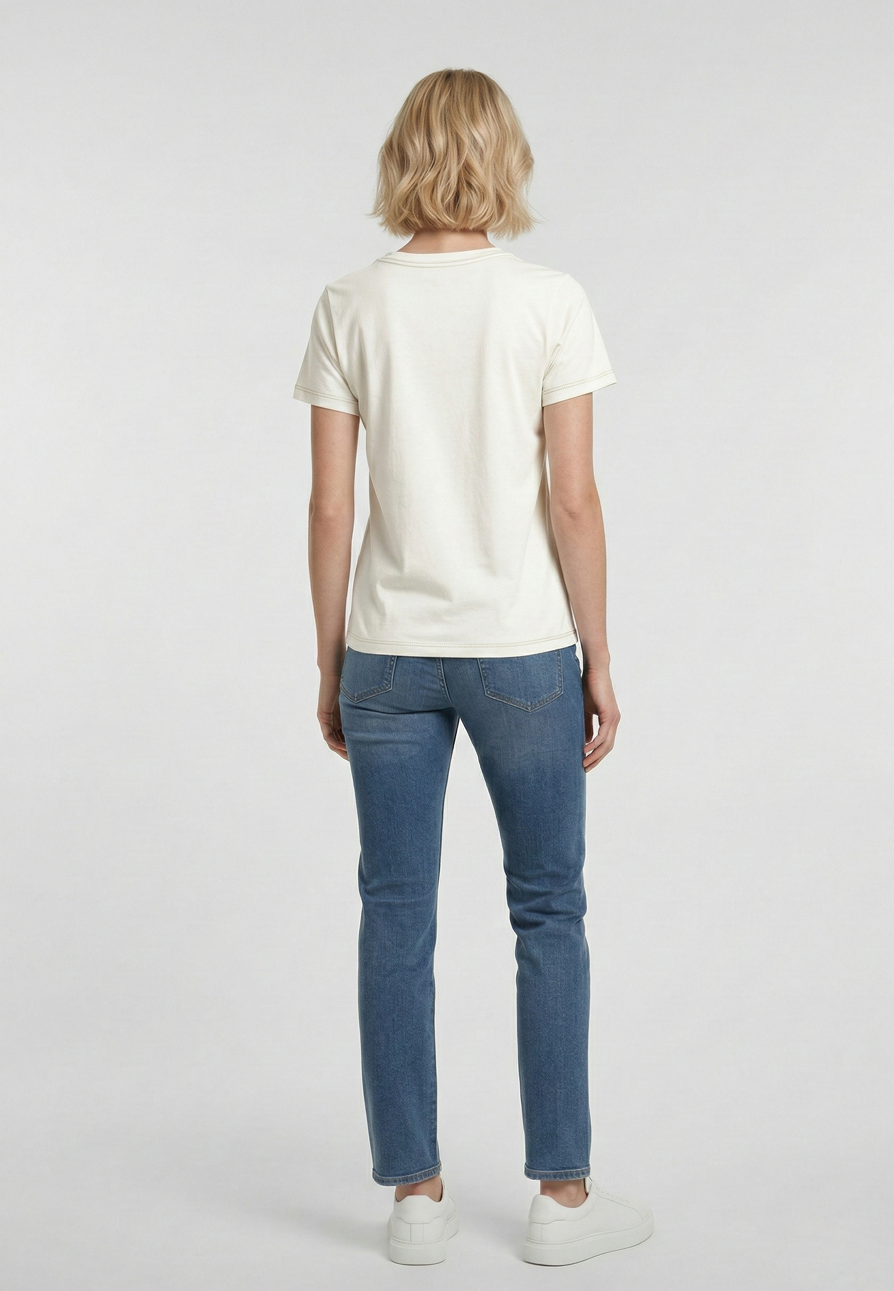 kaporal-kym-t-shirt-creme-damen-baumwolle-print image 3