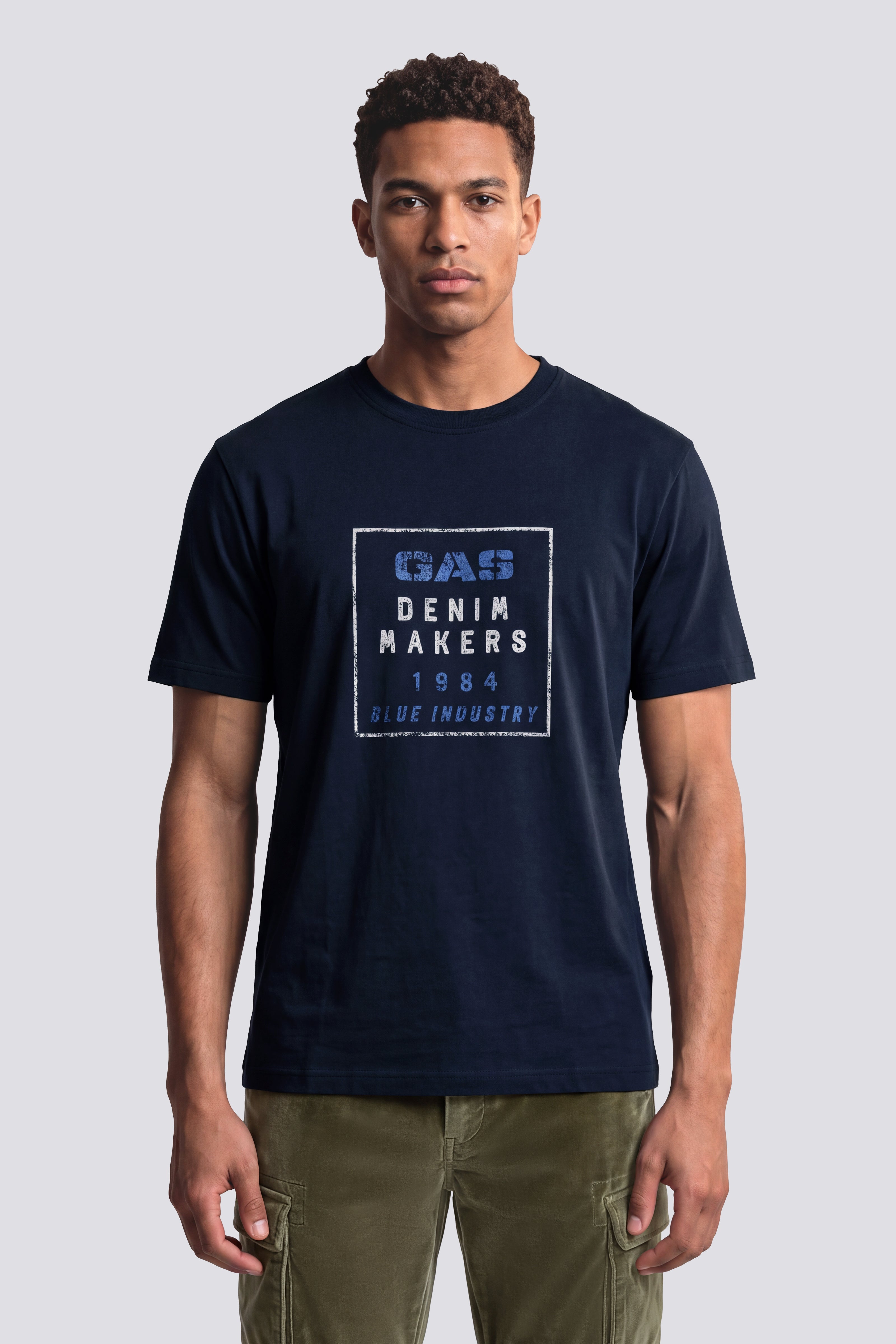 gas-dharis-m-c-blue-4706-t-shirt-herren-baumwolle image 3