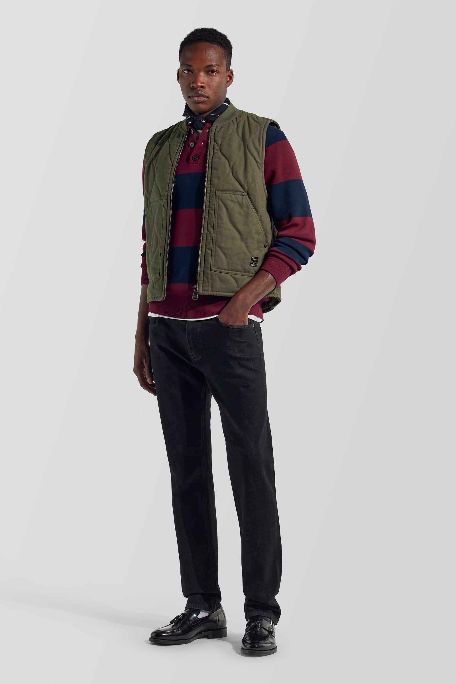 gas-puffer-gilet-3653-herren-steppweste-baumwolle image 1