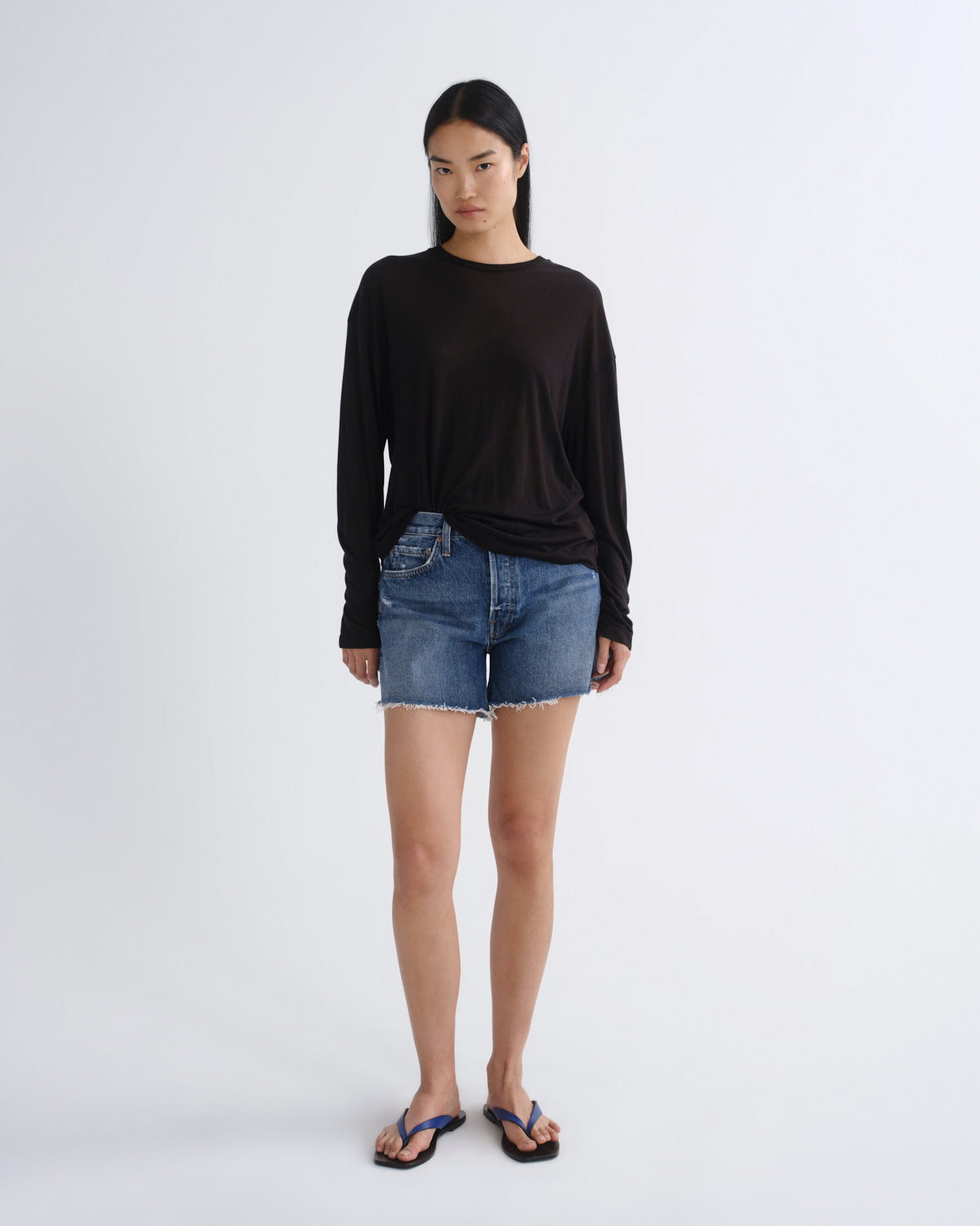 agolde-parker-long-short-upshot-jeansshorts-high-waist image 1