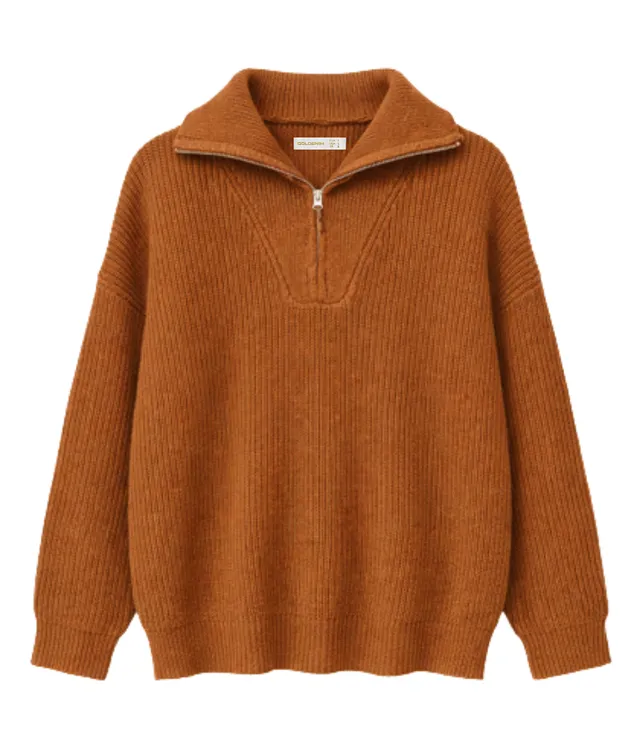 goldenim-paris-femme-pull-col-camio-rollkragenpullover-camo image 1