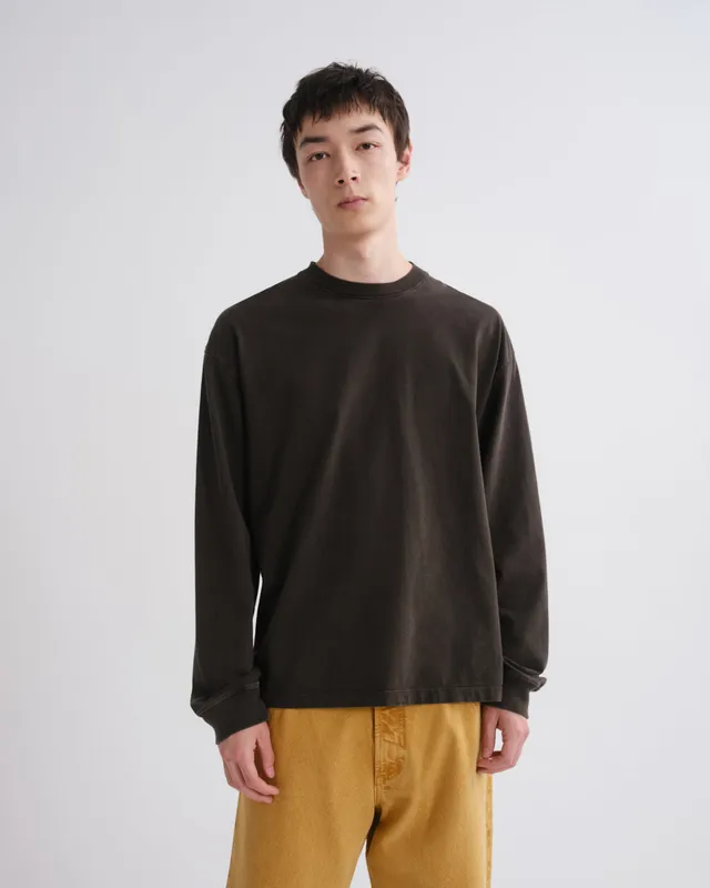 agolde-asha-long-sleeve-mock-neck-tee-fracture-grau image 1