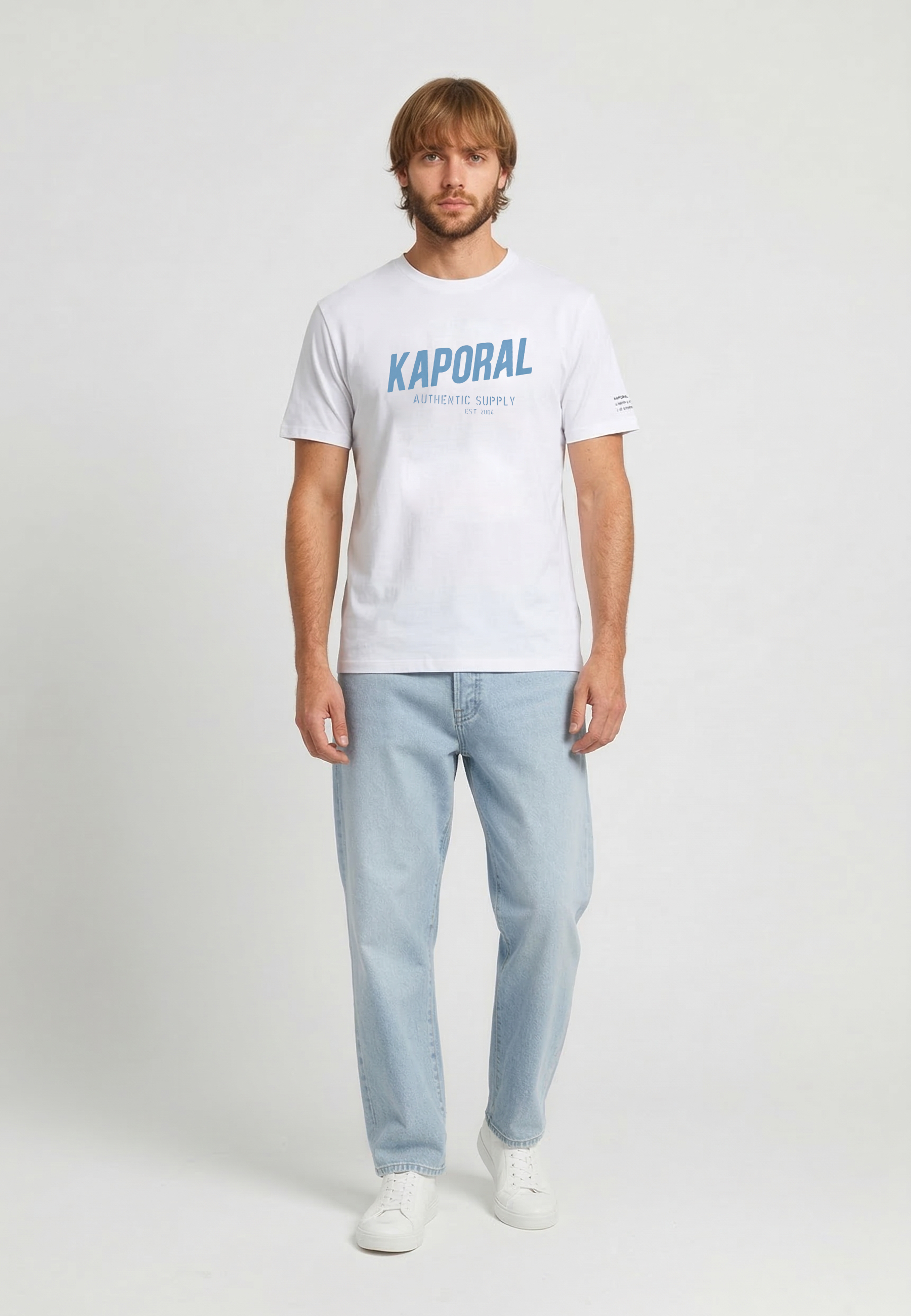 kaporal-ryzz-t-shirt-herren-wei-slim-stretch image 1