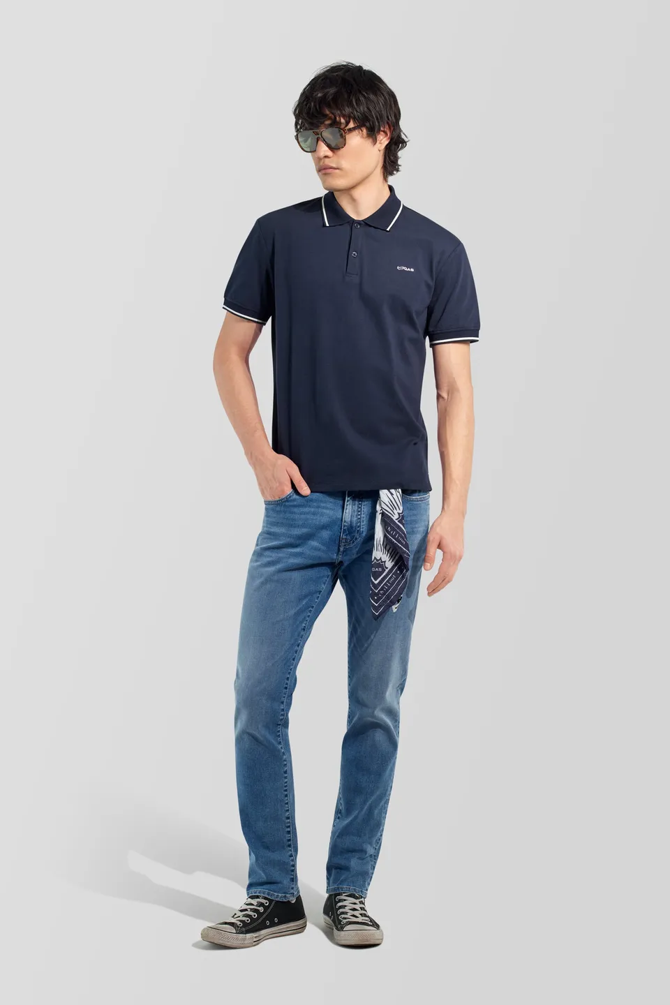 gas-ralph-s-strip-4706-polo-herren-slim-fit-piqu image 1