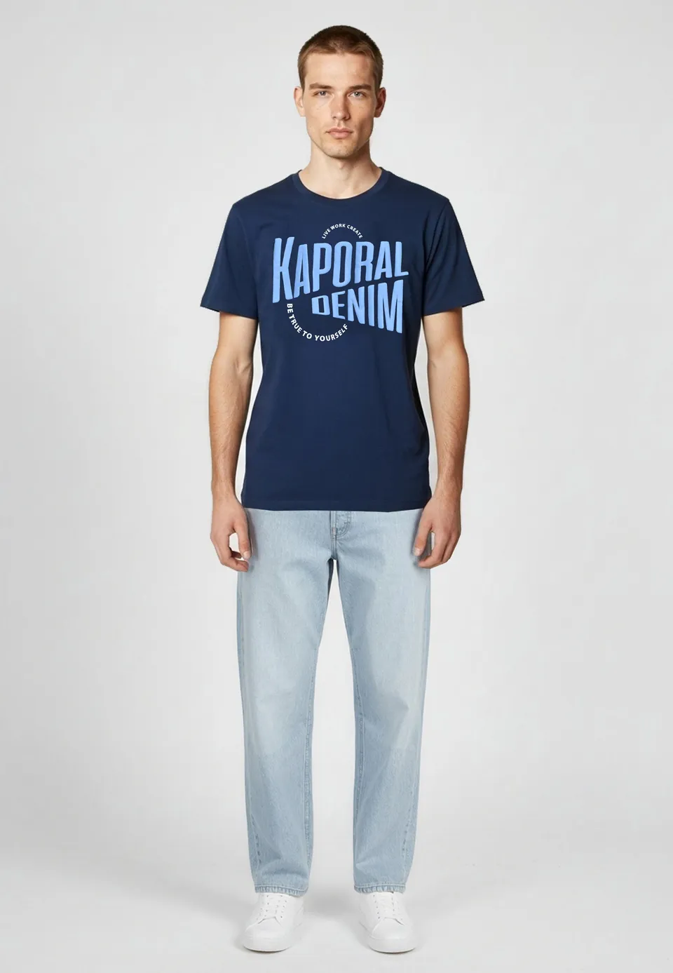 kaporal-java-t-shirt-herren-marine-baumwolle-regular image 1