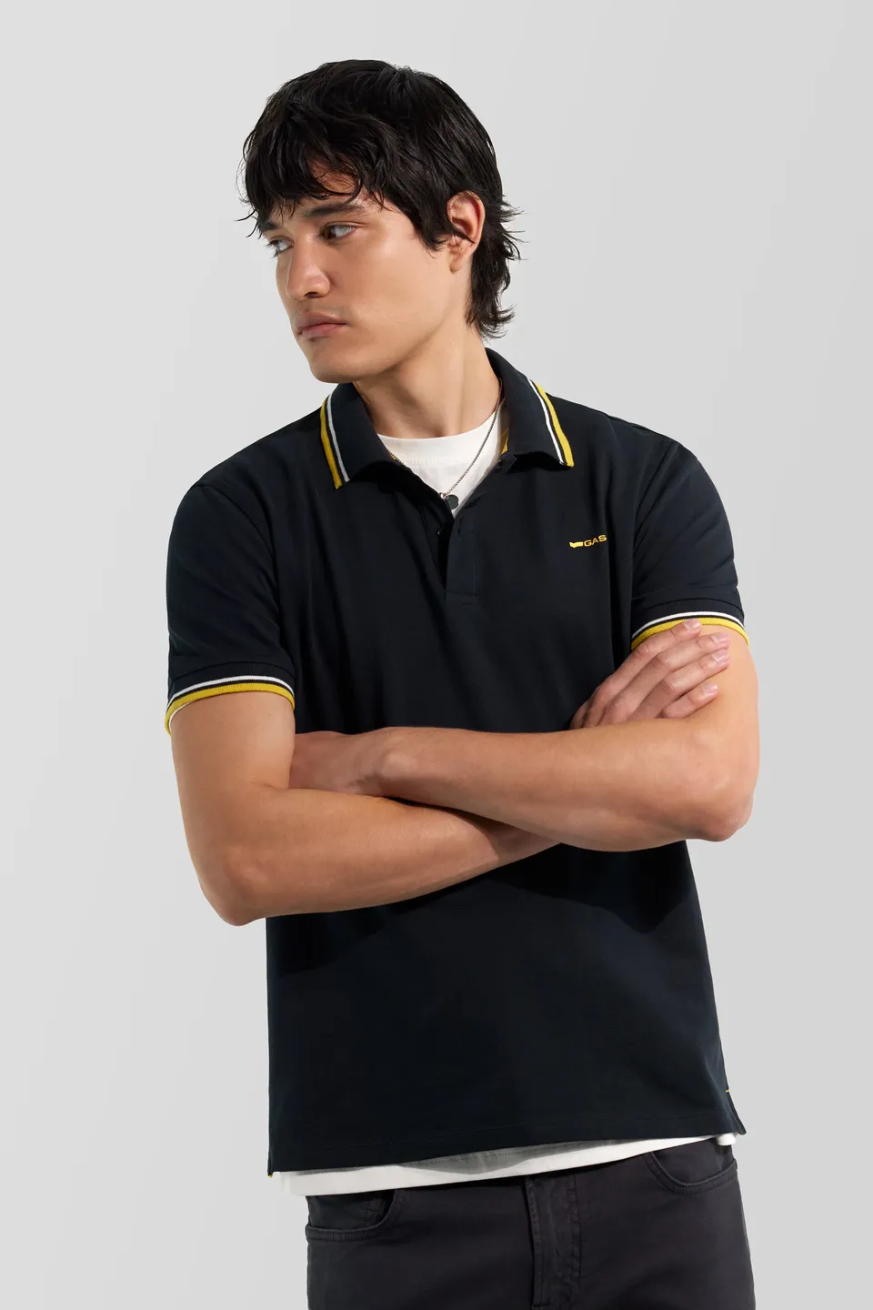 gas-ralph-colours-0200-polo-herren-slim-fit-piqu image 1
