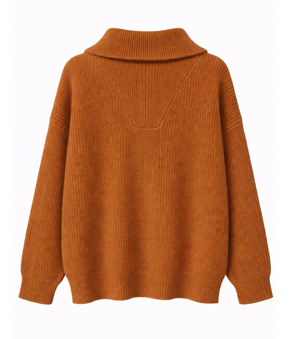 goldenim-paris-femme-pull-col-camio-rollkragenpullover-camo image 2