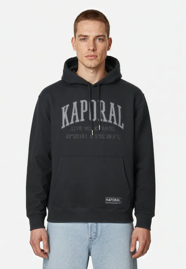 kaporal-benjy-hoodie-herren-schwarz-baumwollmix image 1