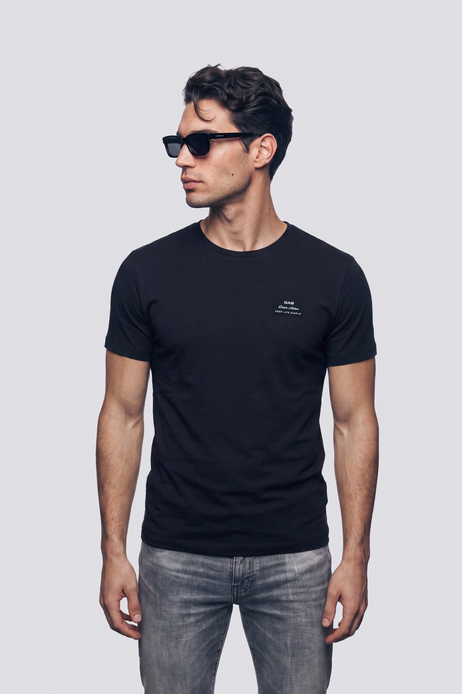 gas-scuba-life-simple-0200-t-shirt-herren-slim-schwarz image 1
