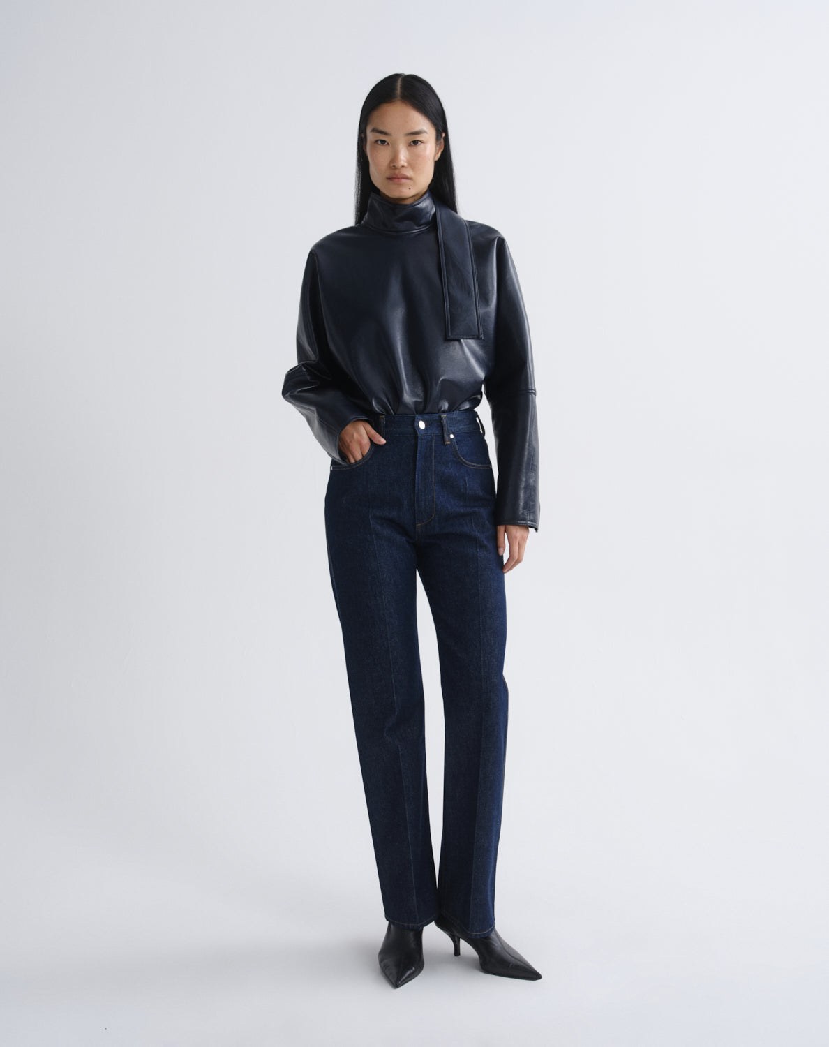 agolde-morgan-jean-rinse-damen-jeans-dunkelblau-indigo image 1
