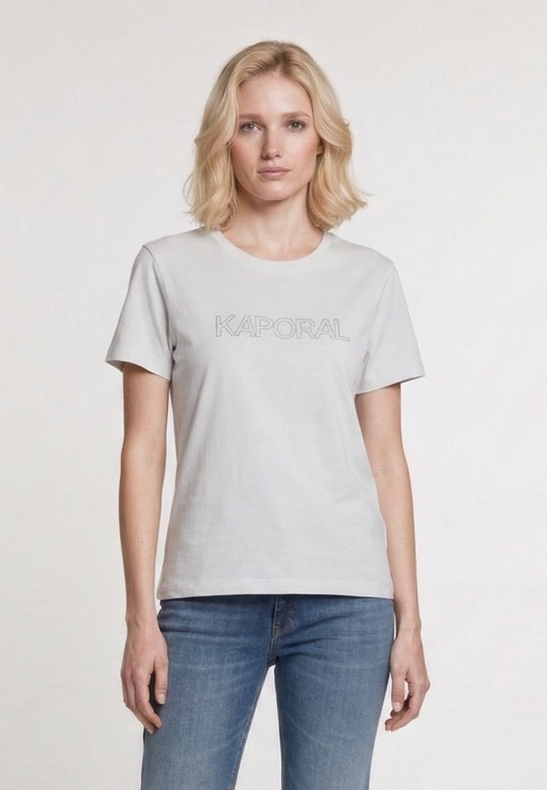 kaporal-faro-t-shirt-damen-ecru-slim-stretch image 1