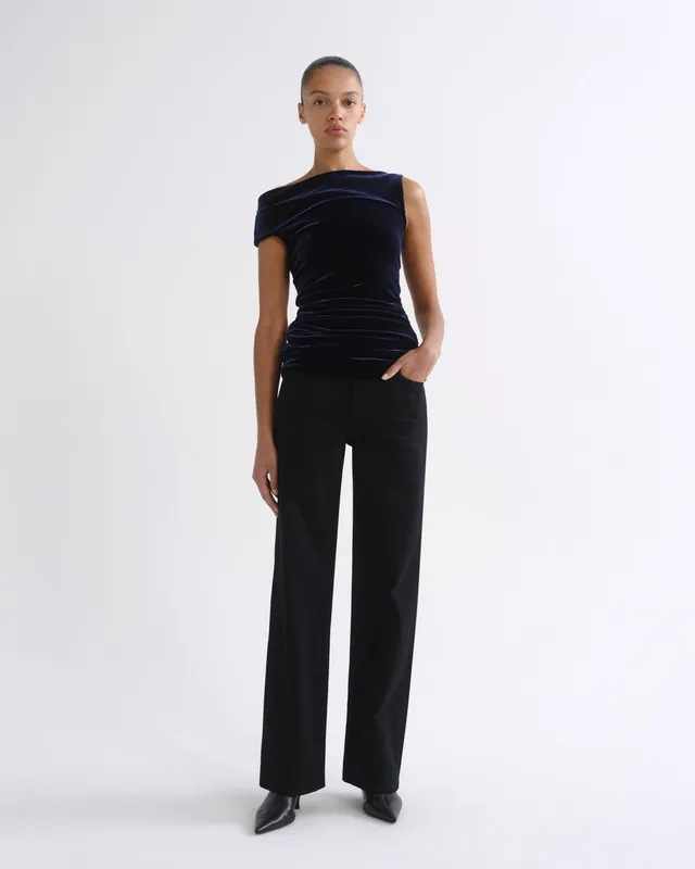 agolde-harper-straight-jeans-immersion-schwarz-stretch image 1