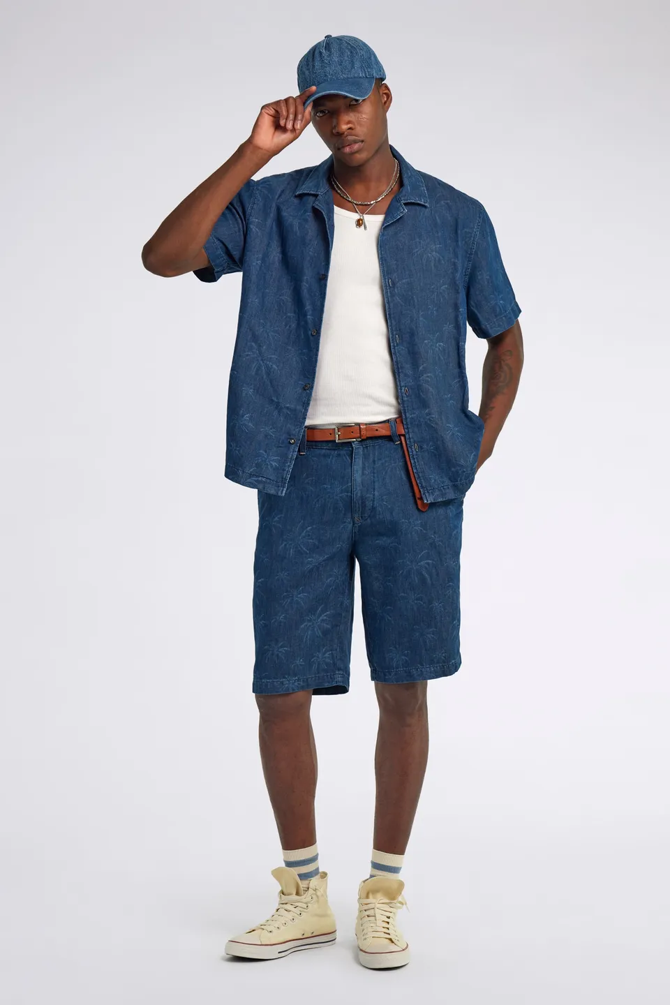 gas-duke-resort-85md-hemd-indigo-hanf-regular image 1