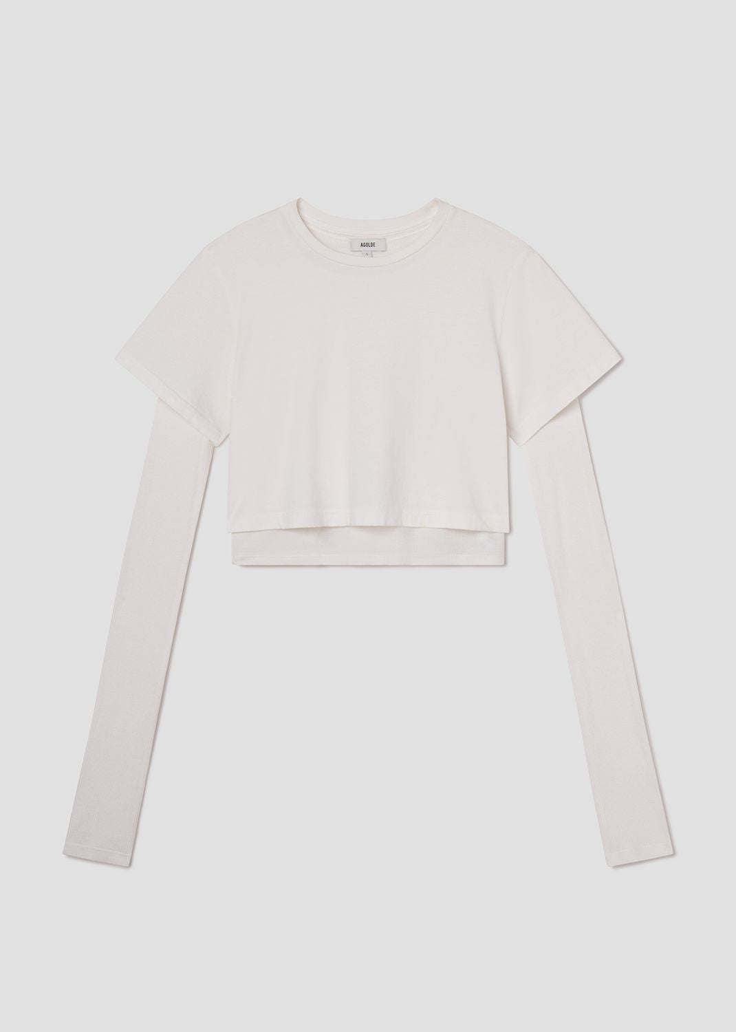 agolde-romily-tee-white-ash-t-shirt-creme-bio-baumwolle image 6