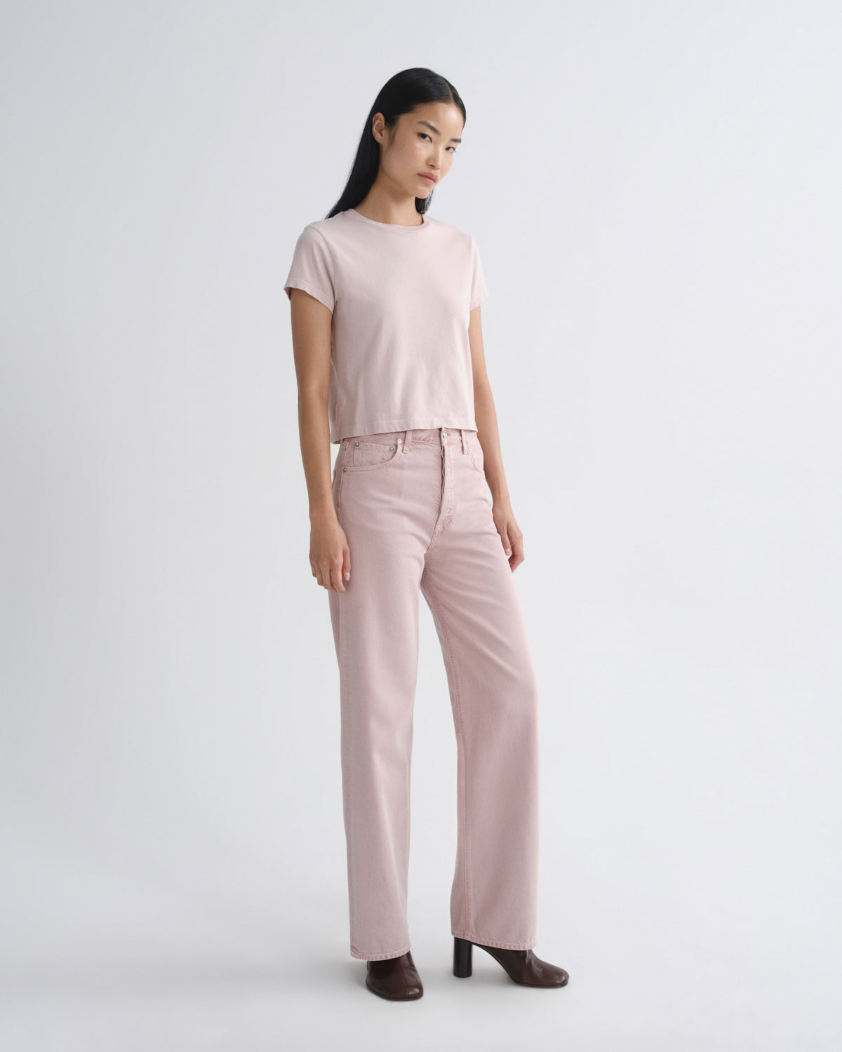 agolde-adine-shrunken-tee-damen-t-shirt-wallflower-bio-baumwolle image 4